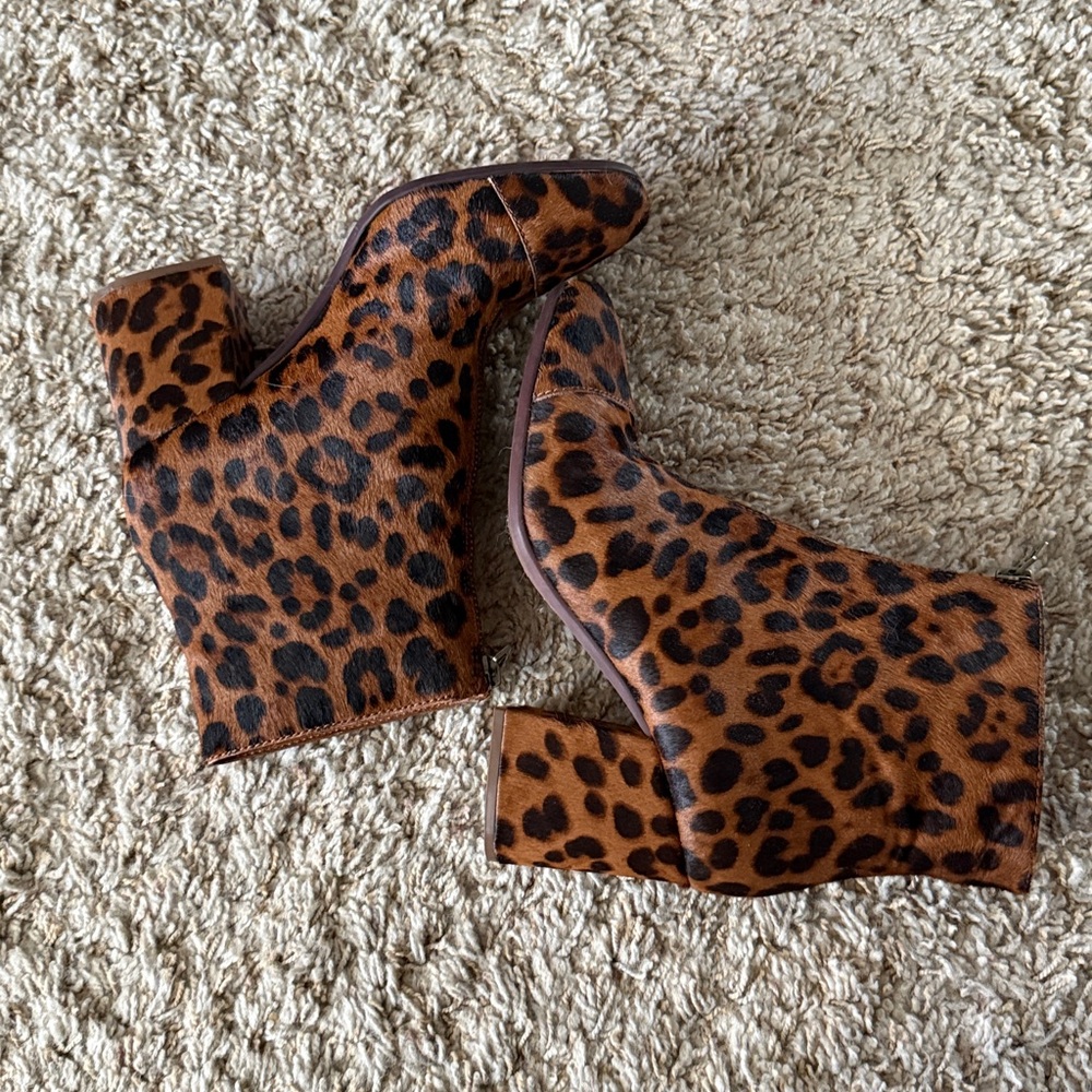Madewell The Amalia Leopard Print Ankle Booties - Picture 9 of 16